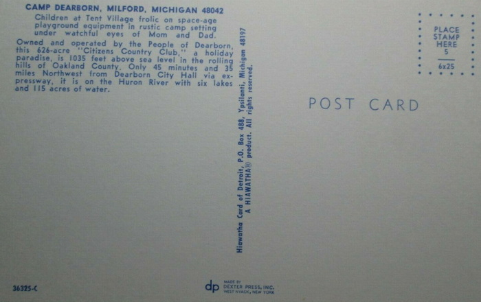 Camp Dearborn - Old Postcard View (newer photo)